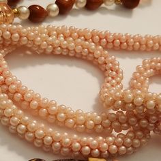 Peach Color, Fashion Studio, Rarity, Necklace Jewelry, Vintage Watches, Antique Jewelry, Fresh Water, Vintage Antiques, Freshwater Pearls