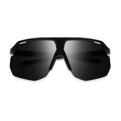 sunglasses with black frames and mirrored lenses