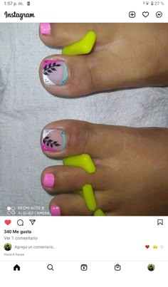 Pedicure Francesa, Semi Nails, Purple And Pink Nails, Cute Acrylic Nails, Pink Nails, Nail Colors, Acrylic Nails, Manicure