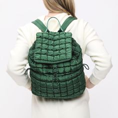 Woman wearing Emerald Sol and Selene Vitality Backpack 841764108515 View 1 | Emerald Wood Baby Toys, Summer Book Club, Conscious Lifestyle, Sleek Aesthetic, Native Shoes, Backpack Material, Exterior Details, Stroller Accessories, Swimming Outfit