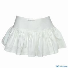 Orcajump - Chic Monochrome Pleated Breathable and Quick-Drying Mini Skirt with Inner Safety Shorts Mini Tulle Skirt, White Pleated Mini Skirt, Safety Shorts, Pleated Mini Skirt, Lookbook Outfits, Types Of Skirts, Pleated Skirt, Chic Outfits, Quick Dry