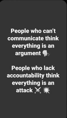 people who can't communicate with each other is an argument