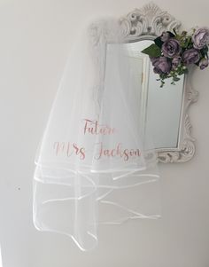 Personalised Veil Personalised Veil Hen Party Future Mrs - Etsy UK Personalized Sash, Party Veil, Gifts For Bride, Plain Caps, Caps Font, Hen Party Gifts, Wedding Veil Accessories, Veil Brides, Future Mrs