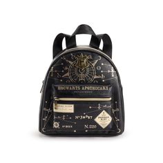 Carry your things in organized style with this Harry Potter Hogwarts Apothecary Department Mini Backpack. Carry your things in organized style with this Harry Potter Hogwarts Apothecary Department Mini Backpack. DETAILS 10.5" W x 10"H x 5"D Strap length: 16"-34" Adjustable shoulder straps Zipper closure Gold-tone hardware 1 exterior pocketCONSTRUCTION & CARE PU Poyester lining Wipe clean ImportedRESPONSIBLE Contains recycled polyester Size: One Size. Color: Black. Gender: female. Age Group: adul Vintage Black Backpack For Travel, Fashion Organization, Harry Potter Hogwarts, Mini Backpack, Apothecary, Handbag Accessories, Hogwarts, Shoulder Straps, Gender Female