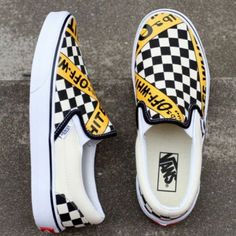 Off White Vans, Shoes Painting, Vans Shoes Fashion, Custom Vans Shoes, Mens Vans Shoes, Cute Vans, Painted Vans