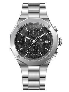 SAPPHERO Luxury Watch for Men Chronograph Movement Product Specifications: Brand: SAPPHERO Model: SO2203 Movement: Quartz Chronograph Case Material: Stainless Steel Case Diameter: 44mm (1.3 inches) Case Thickness: 12mm (0.47 inches) Strap Material: Stainless Steel Strap Width: 20mm (0.8 inches) Strap Length: 240mm (9.5 inches) Watch Weight: 143g (0.31 lbs) Water Resistance: 50 meters (5 ATM) Features: Chronograph functionality Luminous hands for easy reading in low light Date display window Scratch-resistant glass Stable quality with minimal time deviation The SAPPHERO Luxury Men's Chronograph Watch is a sophisticated blend of functionality and luxury. With its durable stainless steel build and 50-meter water resistance, this timepiece is perfect for daily wear or special occasions, combin Luxury Stainless Steel Chronograph Watch, Elegant Luxury Chronograph Watch With Automatic Movement, Luxury Silver Chronograph Watch With Date Indicator, Luxury Stainless Steel Chronograph Watch With Metal Dial, Movement Jewelry, Luxury Chronograph Watch Accessory, Rectangular Shape, Classy Watch, Chronograph Watch Men, Easy Reading