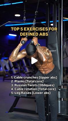 Duke Ihenacho - Fitness & Mindset Coach on Instagram: "My top 5 exercises for defined abs…

Black Friday is here and my shred60 program is 60% off now…comment “week1” to get access!

1. Cable crunch - I usually do 4x20 at a slow pace

2. Plank - my go-to time is 60 secs on, 30 secs off x4

3. Russian twist - I’m usually holding 2 dumbbell instead of 1 plate or med ball. I can get more range of motion

4. Cable rotation - I have my feet shoulder-width apart with a slight bend in knees. Try to keep my chest straight the whole time. Usually go for 4x12ea side 

5. Leg raise - one of the most basic but effective exercises. I usually go 4x15 with no weight

Try one of these in your next session!

Black Friday is here and my shred60 program is 60% off now…comment “week1” to get access!" Duke Ihenacho, Fitness Mindset, Leg Raise, Upper Abs, Effective Exercises, Mindset Coach, Russian Twist, Lower Abs, Leg Raises