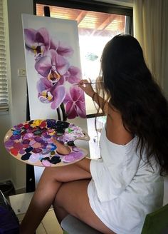 Maya Yoshida, August Moodboard, Canvas For Beginners, Girl Painting, Live Painting, Acrylic Painting For Beginners, Foto Tips, Painting Of Girl