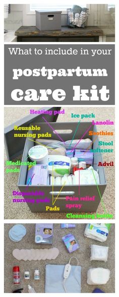 what to include in your postpartum care kit and how to pack it up