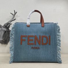 Lullal -  Bag - FED - 089 Fabric Christmas Ornaments, Luxury Bag, Denim Bag, Fendi Bags, Designer Handbags, Evening Bags, Mini Bag, Luxury Bags, Fashion Bags