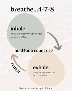 Take a Deep Breath: Introducing the 4-7-8 Breathing Technique 🌬️⁣⁣ Feeling stressed or overwhelmed? It's time to tap into the power of your breath. 🧘‍♀️✨ Let me introduce you to the 4-7-8 breathing technique – a simple yet powerful practice to calm your mind and soothe your soul. Breath Work Aesthetic, 4 7 8 Breathing Technique, Ocean Breath, Breath Quotes, Breath Work, Calming Techniques, Wellness Centre, Sound Bath