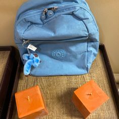 This Beautiful Backpack Has,Two Way Top Zip Closure,Inner Zip And Slip Pockets,Two Pen Slots,Front Zip Pocket And Side Slip Pockets. Casual Backpack Perfect As A Gift, Blue Rectangular Backpack As Gift, Casual Rectangular Backpack As Gift, Mint Backpack, Kipling Backpack, Beautiful Backpacks, Water Resistant Backpack, Kipling Bags, Beautiful Water