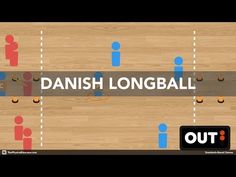 a basketball game with the words danish longball on it