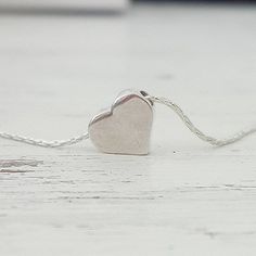 Sterling Silver Heart necklace,Heart charm Necklace,valentines gift,Tiny Silver Heart Necklace,minim Minimalist Everyday Charm Necklace With Heart Charm, Minimalist Everyday Necklace With Heart Charm, Minimalist Everyday Charm Necklace With Heart, Minimalist Heart Pendant Necklace With Charms, Minimalist Heart Charm Necklace For Valentine's Day, Minimalist Heart Charm Necklace With Heart Beads, Minimalist Heart Beads Charm Necklace, Minimalist Everyday Heart Charm Necklaces, Simple Everyday Charm Necklace With Heart