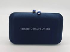 Luxe Silk Evening Clutch Navy One Size / Blue Hand Bag Belt Ring, Casual Beach Wear, Satin Bags, Evening Clutch, New Arrival Dress, Set Dress, Final Sale, Navy Blue, Satin