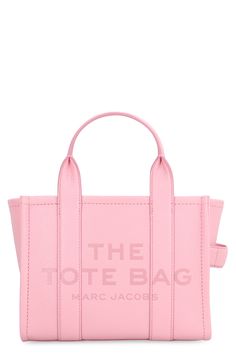 669 MARC JACOBS THE LEATHER SMALL TOTE BAG Marc Jacobs Tote, Pink Tote Bags, Small Tote Bag, Pink Tote, Crossbody Tote Bag, Marc Jacobs Bag, Mini Tote Bag, Leather Handbags Tote, Purple Bags