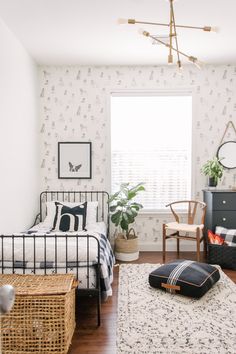 the bedroom is clean and ready to be used as a child's playroom