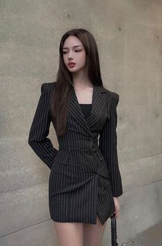 Elegante Casual, Korean Girl Fashion, Classy Work Outfits, Stylish Work Outfits, Kpop Fashion Outfits, Fancy Outfits, Professional Outfits, Casual Style Outfits, Teen Fashion Outfits