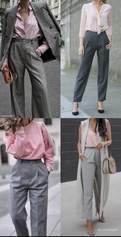 Colour Combinations Fashion, Style Hijab, Gray Pants, Elegante Casual, Floral Fit, Stylish Work Outfits, Casual Chic Outfit, Different Outfits, Style Mistakes