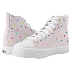 by kat massard >>> WWW.SIMPLYSWEETPAPERIE.COM <<< Emo Sneakers, Shoe Painting Ideas, Polka Dot Converse, Sneaker Painting, Donut Shoes, Van Shoes, Shoe Painting, Buyable Pins, Smart Shoes