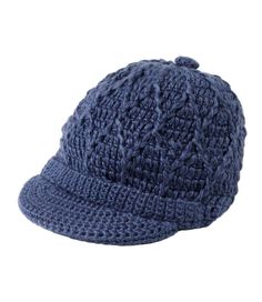 This Pistil bestselling hat features a universally flattering style and super-soft acrylic yarn with a silky sheen. Built with a light, comfortable cable-knit structure and a face-framing brim. One size fits all. 100% Acrylic. Handwash, dry flat. Inner fleece band keeps your ears nice and cozy. Light, comfortable cable-knit structure. Short brim with diamond knit pattern. Imported. | Women's Pistil Jax Knit-Brim Hat II, Synthetic Knit Structure, Women's Headwear, Winter Hats Beanie, Face Framing, Knit Pattern, Brim Hat, L L Bean, Knit Patterns, Acrylic Yarn