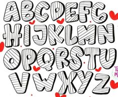 the letters and numbers are drawn with crayon pencils in this handwritten alphabet