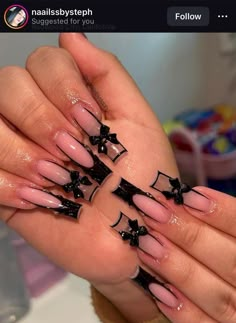 Acrylic Nails Fall, Nails Aura, Nails French Tip, Nails Fall Nails, Aura Nails, Black Acrylic Nails, Nails Fake