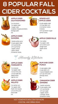 the 8 popular fall cider cocktails