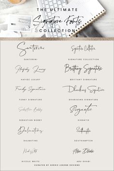 the ultimate signature font collection is here to help you learn how to write and use it