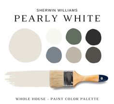 the paint color palette for sheryl williams's pearly white