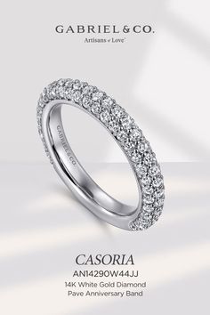 Casoria - 14K White Gold Diamond Pave Anniversary Band
AN14290W44JJ Gabriel Jewelry, White Gold Diamond Band, Diamond Anniversary Bands, Diamond Anniversary Rings, Diamond Anniversary, Ring Crafts, Shop Jewelry, Anniversary Bands, Anniversary Celebration