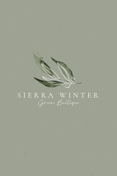 the logo for sierra winter, an italian restaurant and wine bar that serves local wines