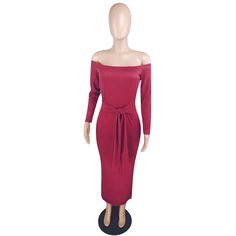 Sexy Off Shoulder Full Sleeves Skinny Ankle-length Maxi Dress Fitted Ankle-length Party Maxi Dress, Fitted Ankle-length Maxi Dress For Party, Fall Bodycon Midi Dress For Club, Fall Club Bodycon Midi Dress, Maxi Dress For Club In Fall Season, Fall Maxi Dress For Club, Fall Season Club Maxi Dress, Bodycon Fashion, Color Pick