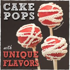 two cake pops with unique flavors are on the cover of this book, which is also available for pre - order