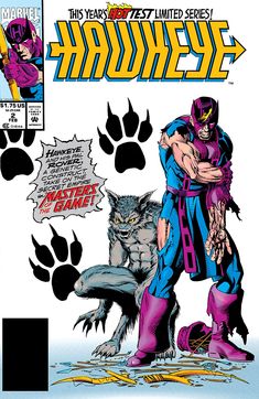 an image of a comic book cover with the title's character and wolfman