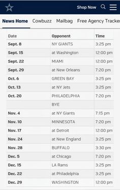 the new orleans football schedule is shown in this screenshot