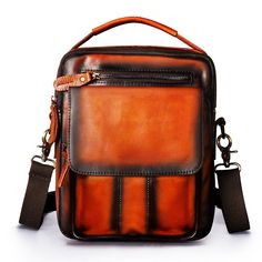 size: 28*8*22 cm , can fit a max 10 inch tablet. material: 100% made of cowhide [23y 8m 15d] Brown Leather Portable Briefcase, Male Fashion Casual, Male Design, School Tote, Tablet Bag, Design School, Travel School, Casual Design, Male Fashion