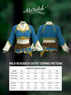 an image of a women's dress sewing pattern for the wild research outfit sewing pattern