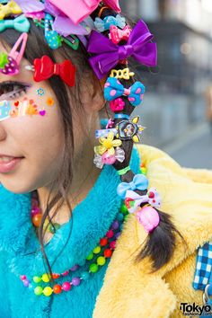 Harajuku Fashion Decora, Decora Girl, Makeup Kawaii, Harajuku Hair, Street Japan