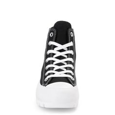 Black Cotton Lace-up Platform Sneakers, Converse Cotton Platform Sneakers For Streetwear, Streetwear Canvas Shoes With Lug Sole, Trendy Canvas Platform Sneakers With Lug Sole, Converse Cotton Lace-up Platform Sneakers, Trendy Converse Canvas Shoes In Cotton, Platform Converse Black, Boujee Outfits, Platform Converse