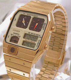 Golden Watch, Casio Vintage, Watches For Sale, Citizen Watch, Perpetual Calendar, Smart Watches