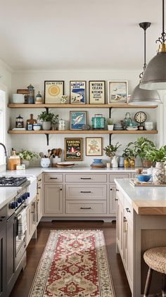 Coastal Kitchen Ideas Eclectic Coastal, Rustic Tables, Kitchen Styles, Eclectic Kitchen, Rustic Table