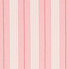 Select 71374 Audrey Stripe Pink Red by Schumacher Fabric Farmhouse Upholstery Fabric, Book Essentials, Schumacher Fabric, Red Decor, Rose Rouge, Stripe Fabric, Drapery Fabric, Striped Fabrics, Red Fabric