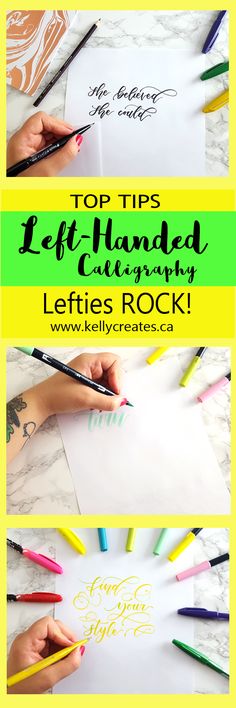 the top tips for hand lettering and how to use them