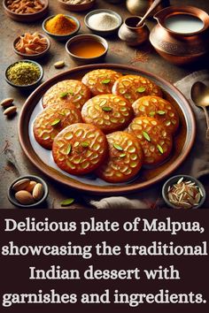 Traditional Malpua Recipe – Fluffy Indian Pancakes in Sugar Syrup. Delicious plate of Malpua, showcasing the traditional Indian dessert with garnishes and ingredients.
#Malpua #IndianDessert #TraditionalSweets #IndianFood #FestiveSweets #MalpuaRecipe #SaffronDessert #HoliSpecial #DiwaliSweets #SweetPancakes #MalpuaRecipe #FestiveSweets #MalpuaLovers #IndianCuisine #SweetPancakes #Foodie #IndianFood Holi Special, Sugar Syrup