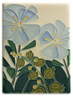 What a dreamy floral design by artist Cary Phillips, beautifully adapted by Motawi for ceramic tile. Cleaning Upholstered Furniture, Art Deco Tiles, Art Nouveau Tiles, Ann Arbor Michigan, Wood Stain Colors, Multimedia Artist, Handmade Beauty Products, Ann Arbor, Tile Art