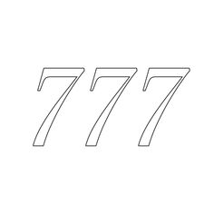 tattoo idea 777 Tattoo Outline, 777 Tattoo Design Font, 777 Stencil, 777 Tattoo Font, 777 Tattoo Stencil, Sign Of The Times Tattoo, 06 Tattoo