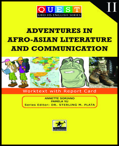 Adventures in Afro-Asian Literature and Communication Communication, Education, Memes