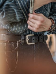 Just take this belt for example, with its luxurious calfskin leather and brass buckle embellishment promising to become a regular, timeless addition to any and every look Brass Buckle, Distressed Leather, Work Pants