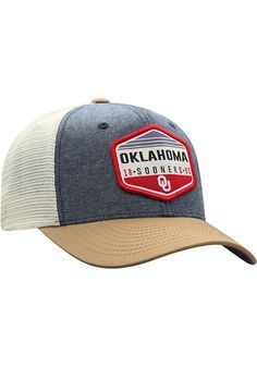 Top of the World Oklahoma Sooners Wild Meshback Adjustable Hat - Grey, Grey, COTTON/POLY BLEND, Size ADJ Casual Six-panel Trucker Hat For Game Day, Collegiate Adjustable Trucker Hat For Outdoor, Casual Mesh Snapback Hat With Embroidered Logo, Casual Trucker Hat With Team-colored Curved Bill, Casual Team-colored Trucker Hat With Curved Bill, Casual Trucker Hat With Logo For Sports Events, Casual Sports Hat With Embroidered Patch, Casual Trucker Hat With Mesh Back For Sports Events, Truckers Hats